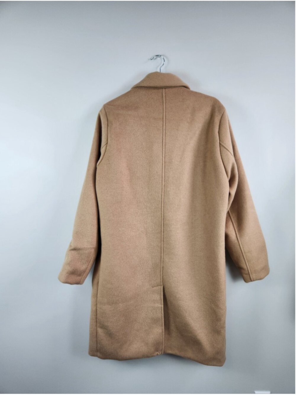 Abercrombie & Fitch Men's Size Large Tall Tan Wool Blend Work Coat Professional - Picture 6 of 16